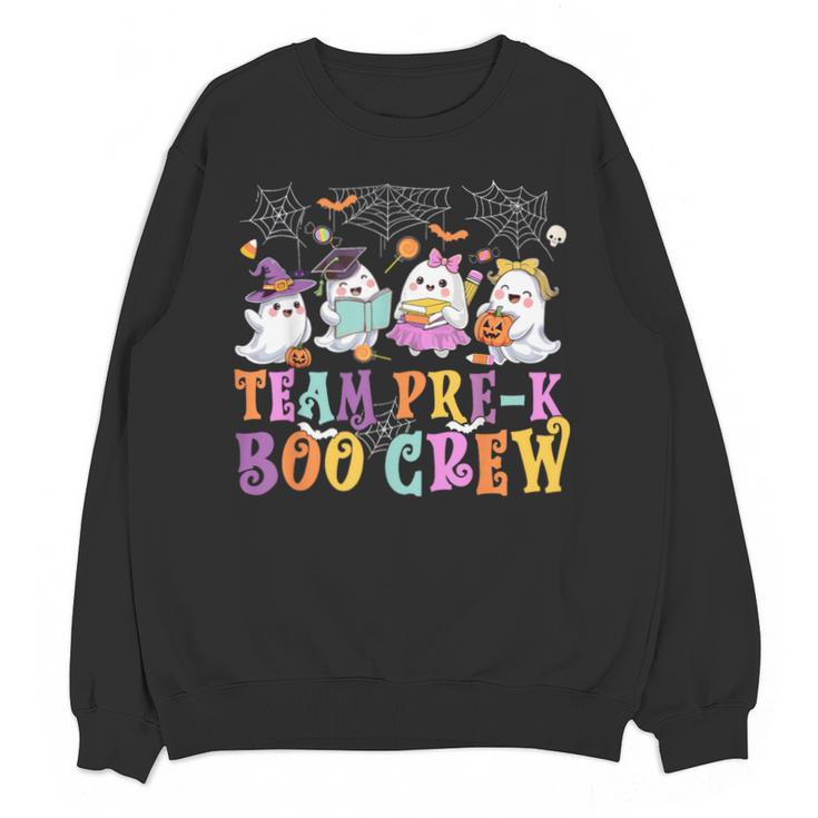 Pre-K Boo Crew Ghost Halloween Teacher Student Unisex Sweatshirt