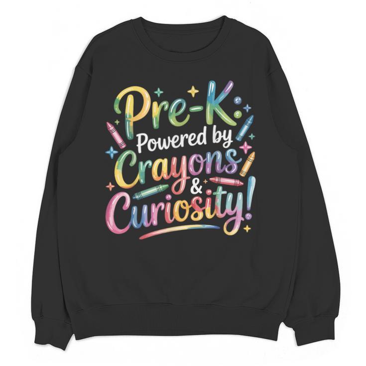 Pre-K Crayons & Curiosity Preschool Teachers Life Tie Dye Unisex Sweatshirt