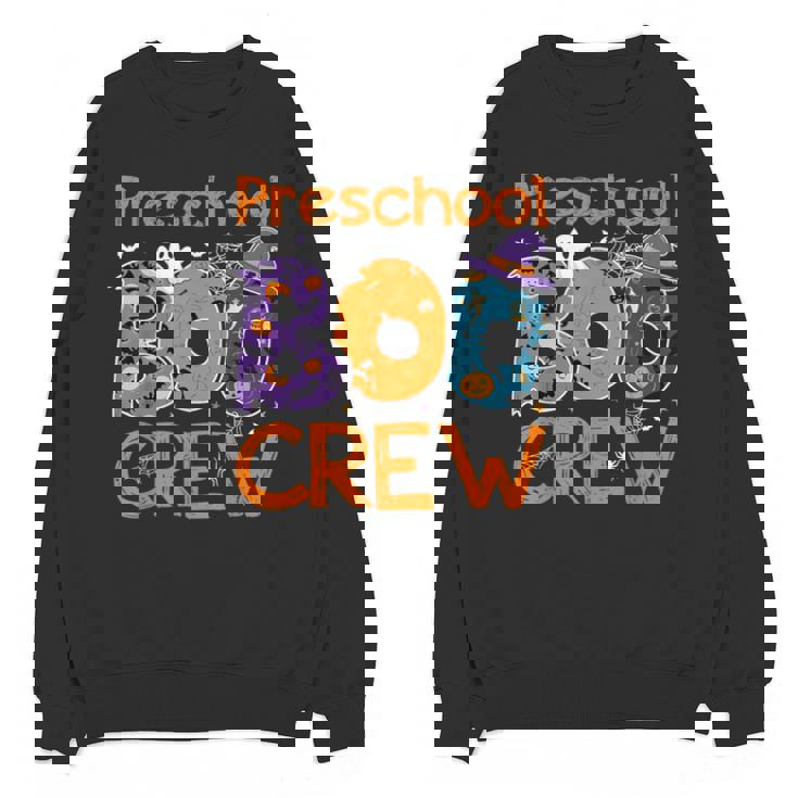 Preschool Boo Crew Preschool Halloween Teacher Kids Unisex Sweatshirt
