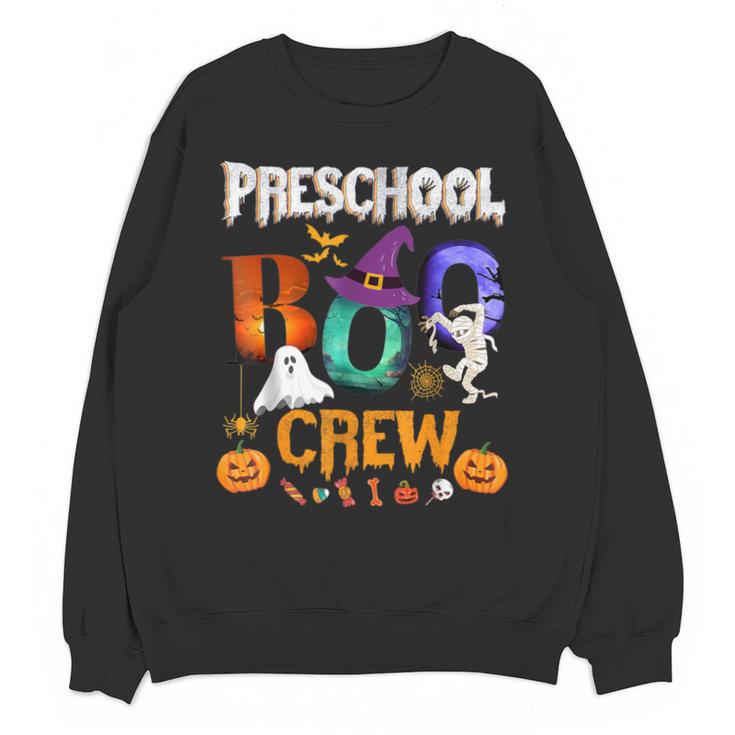Preschool Boo Crew Teacher Student Halloween Costume Men Women Kids Unisex Sweatshirt