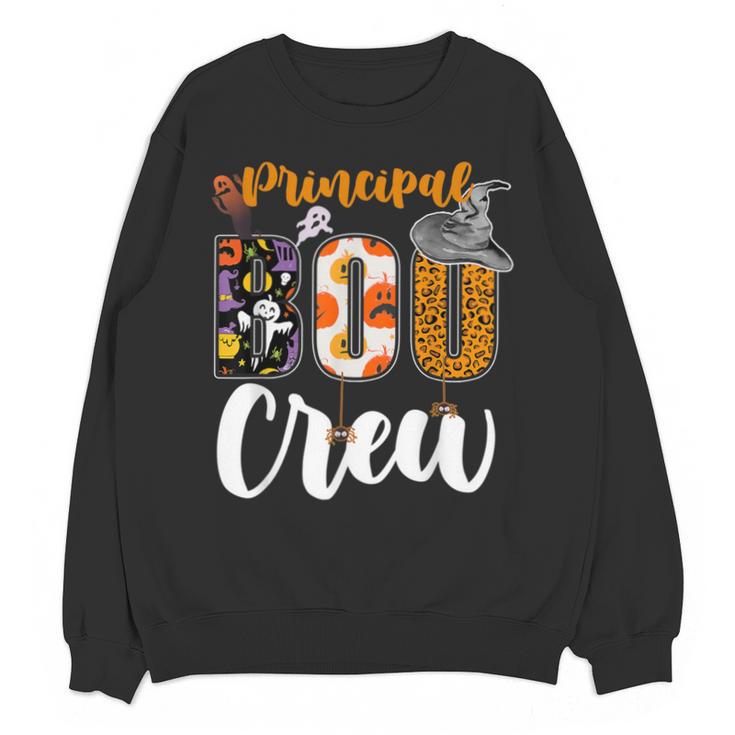 Principal Boo Crew Ghost Halloween Teachers School Matching Unisex Sweatshirt