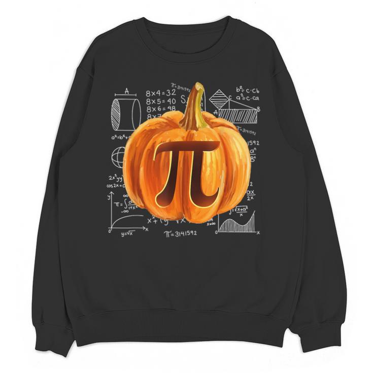Pumpkin Pie Halloween Thanksgiving Math Teacher Pi Day Unisex Sweatshirt