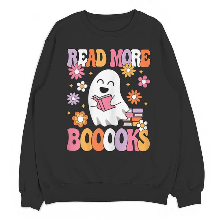 Read More Books Groovy Halloween Teacher Women Unisex Sweatshirt