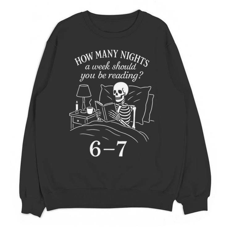 Reading 67 Meme English Teacher 67 Book Lover Humor Unisex Sweatshirt