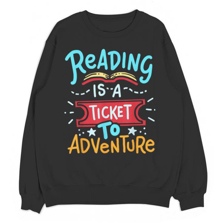 Reading Adventure Library Student Teacher Book Unisex Sweatshirt