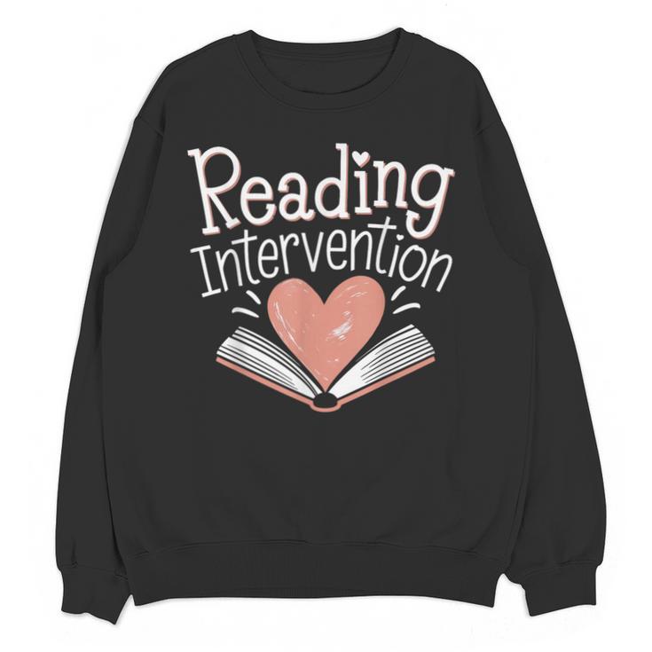 Reading Intervention Teacher Unisex Sweatshirt
