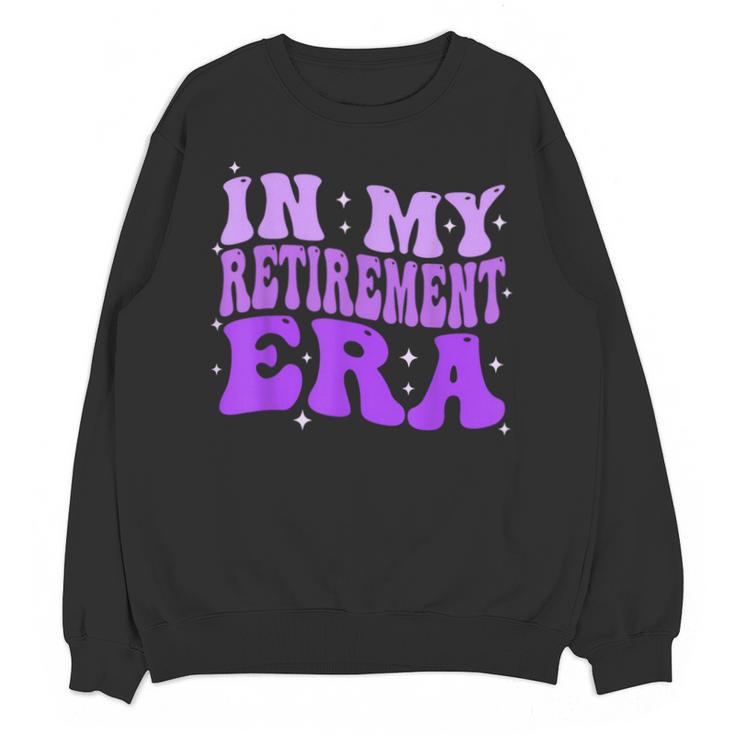 In My Retirement Era Groovy Retired Teacher 2025 Women Unisex Sweatshirt