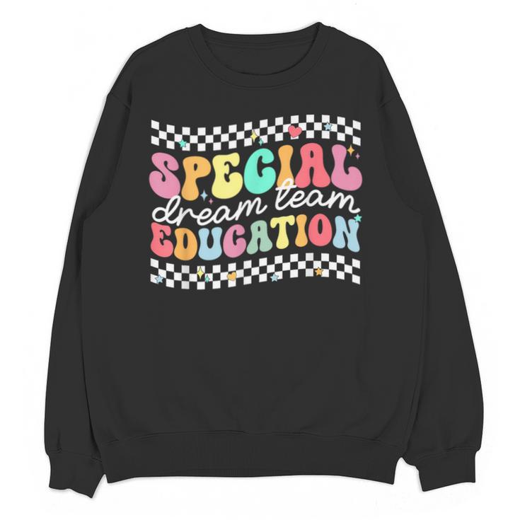 Retro Special Education Squad Groovy Dream Team SPED Teacher Unisex Sweatshirt