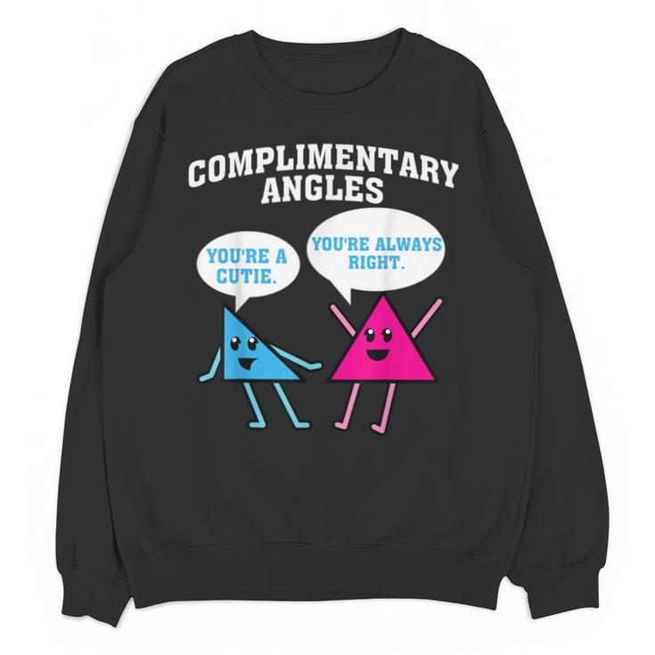 Right Acute Triangle Math Teacher Cool Geometry Unisex Sweatshirt