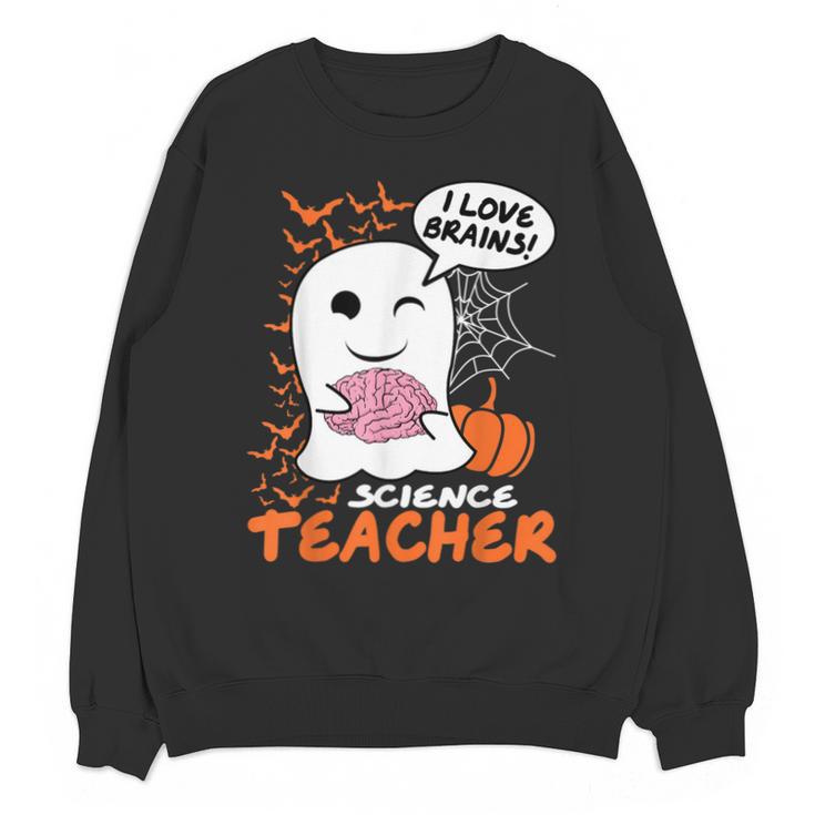 Science Teacher Cute Ghost Halloween Teacher Men Women Unisex Sweatshirt