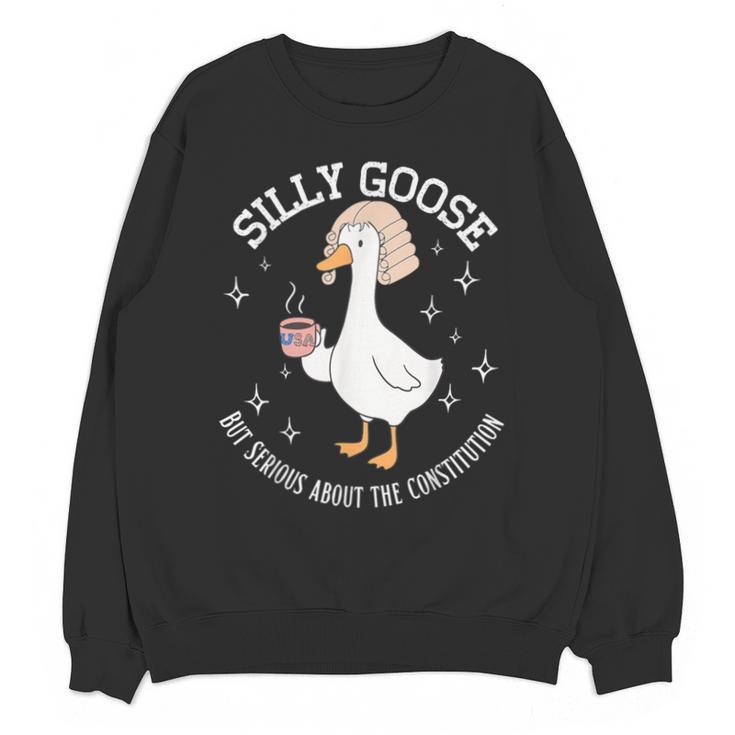Silly Goose Constitution History Teacher Middle School Unisex Sweatshirt