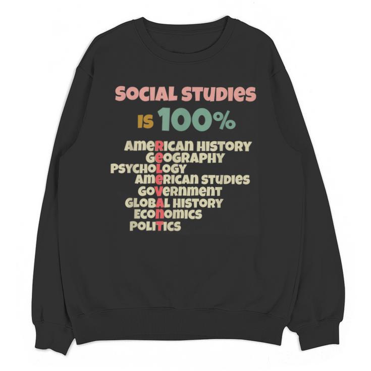 Social Studies Is Relevant History Teacher History Buff Unisex Sweatshirt