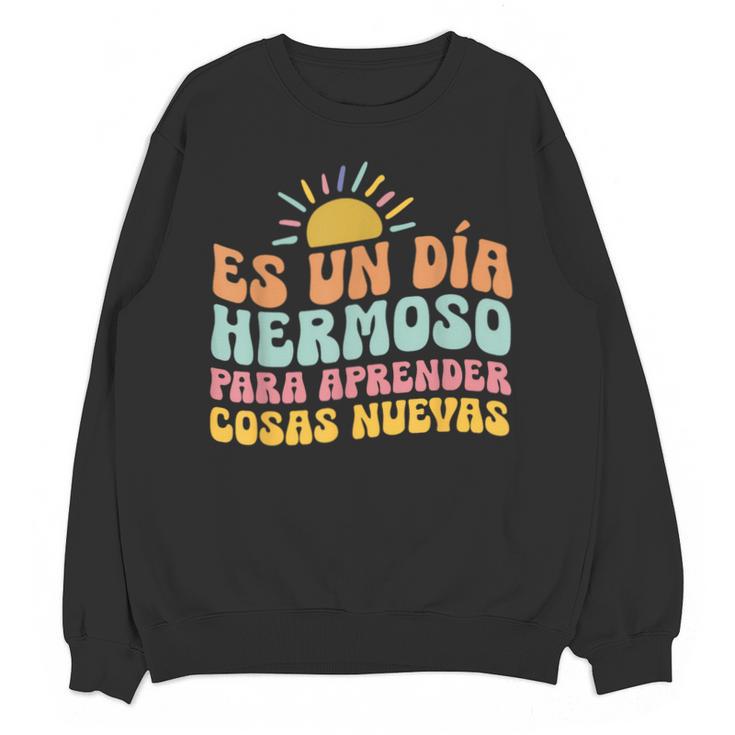 Spanish Multilingual Teacher Dual Languages Bilingual Unisex Sweatshirt