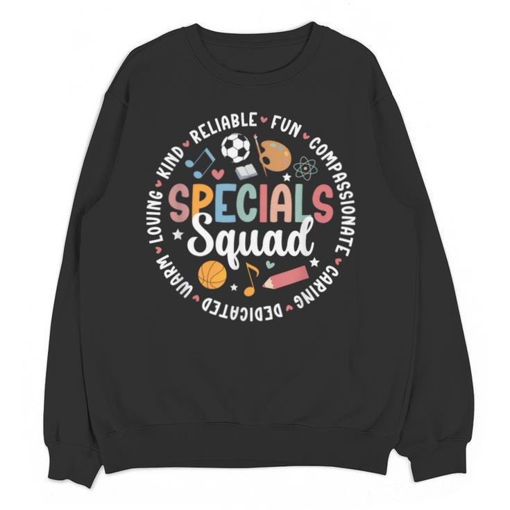 Specials Squad Appreciation Specials Team Specials Teacher Unisex Sweatshirt