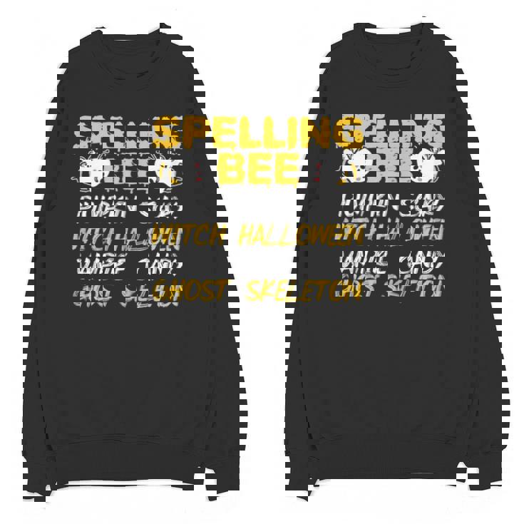 Spelling Bee Costume For a Halloween Teacher Pun Women Unisex Sweatshirt