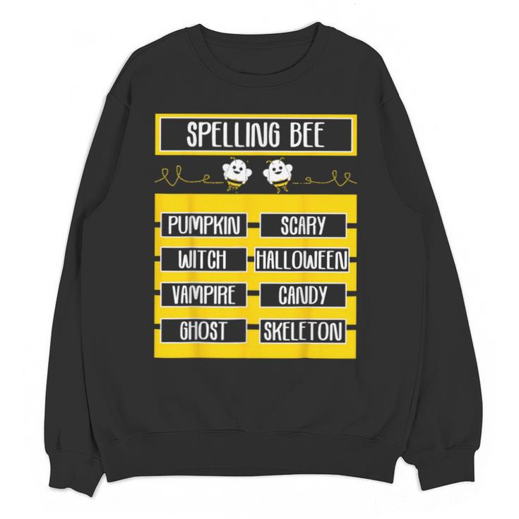 Spelling Bee Halloween Teachers Bee Spelling Competition Unisex Sweatshirt