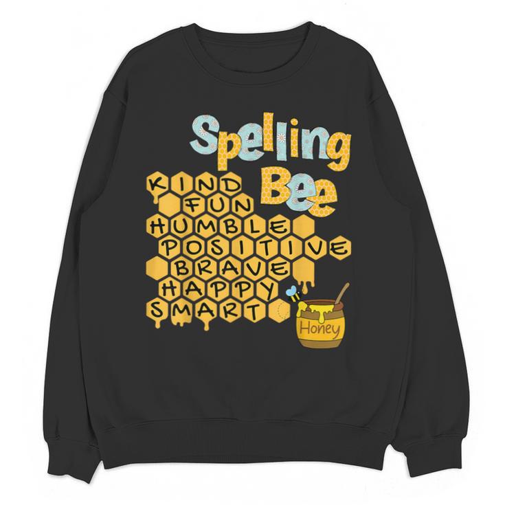 Spelling Bee Kind Positive Kindness Women Teacher Unisex Sweatshirt