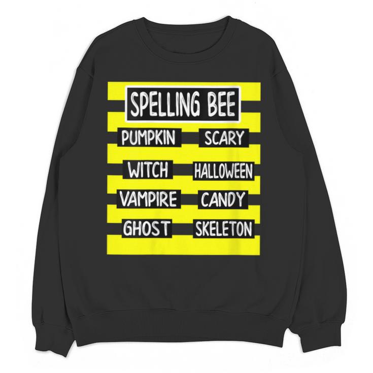 Spelling Bee Pun Halloween Costume For Teachers Unisex Sweatshirt
