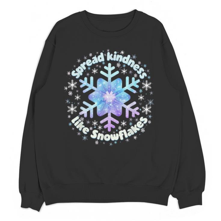 Spread Kindness Like Snowflakes Christmas Teacher Unity Day Unisex Sweatshirt