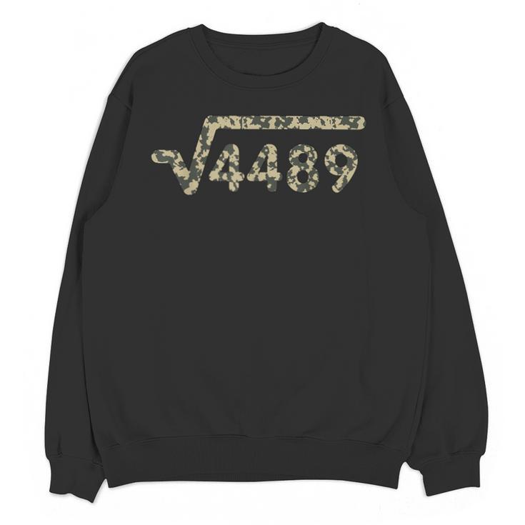 Square Root 4489 Slang Math Teacher Six Seven 6 7 Meme Camo Unisex Sweatshirt