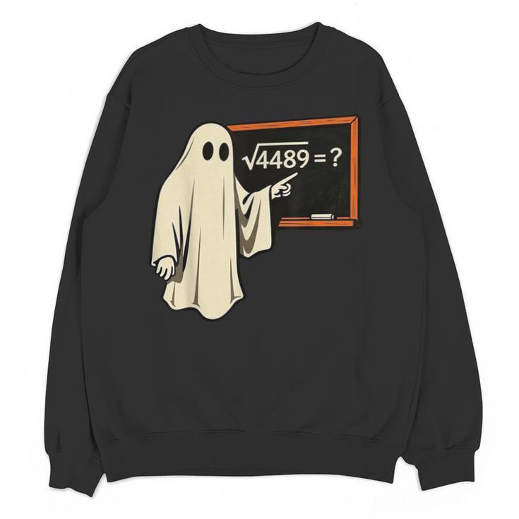 Square Root 67 Ghost Math Teacher 4489 Meme Halloween Unisex Sweatshirt