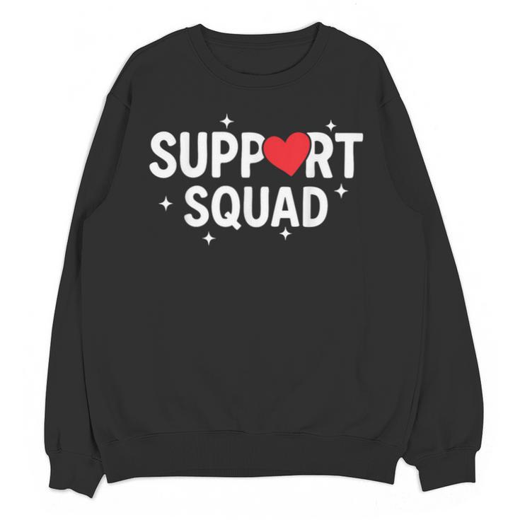 Support Squad Cute Heart Supportive Teacher Team Member Unisex Sweatshirt