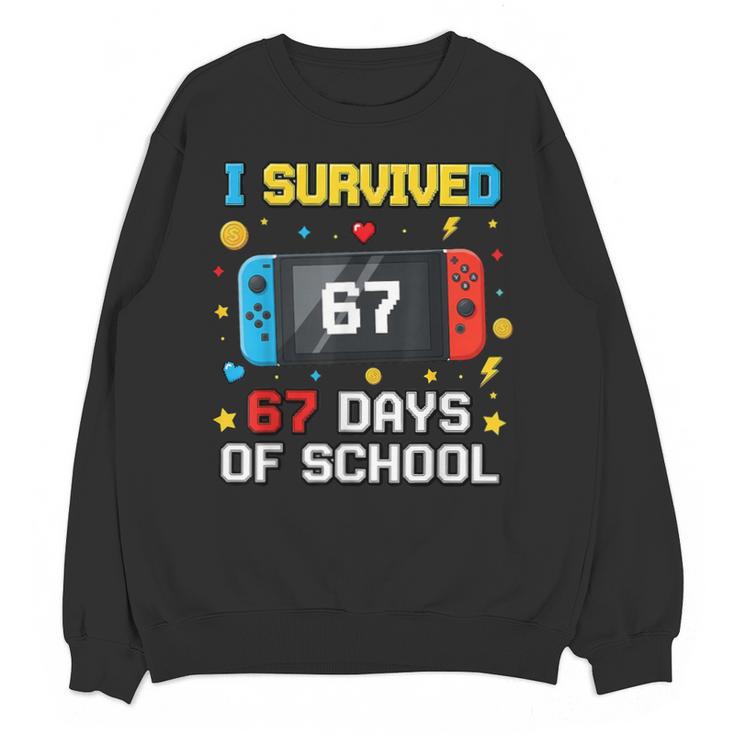 I Survived 67 Days Of School 67 Teacher Squad Matching Unisex Sweatshirt
