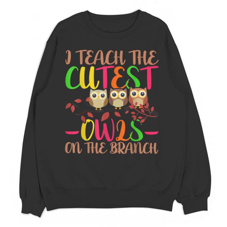 I Teach The Cutest Owls Christmas Or Teachers Day Unisex Sweatshirt