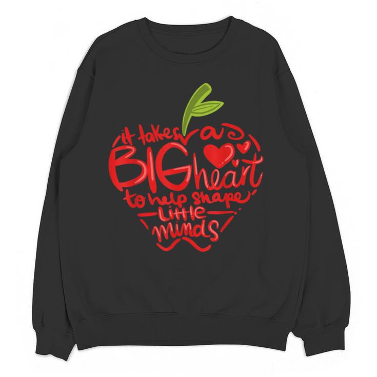Teacher Day T Shirt Appreciation Day Apple Teach Learn Unisex Sweatshirt