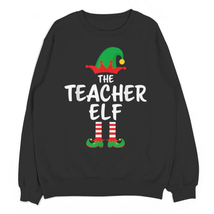The Teacher Elf Matching Family Christmas Unisex Sweatshirt