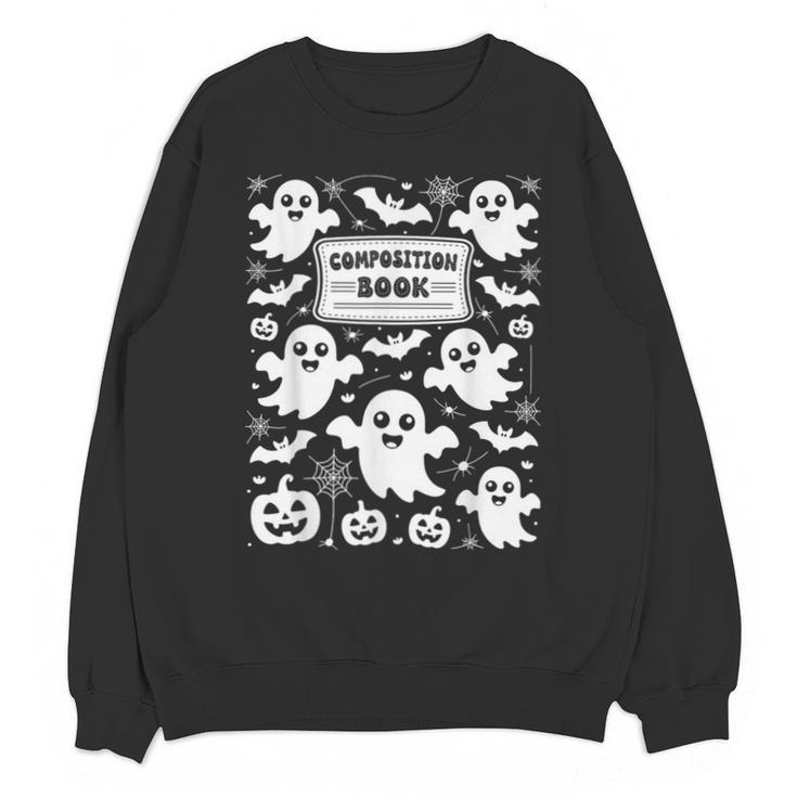 Teacher Halloween Composition Notebook Costume Halloween Unisex Sweatshirt