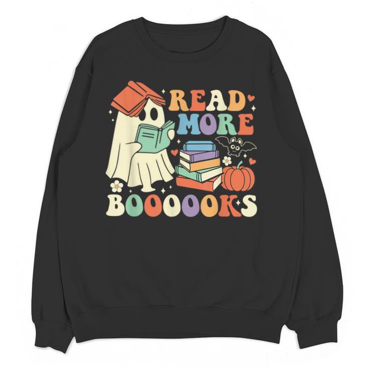 Teacher Halloween Cute Booooks Ghost Read More Books Unisex Sweatshirt