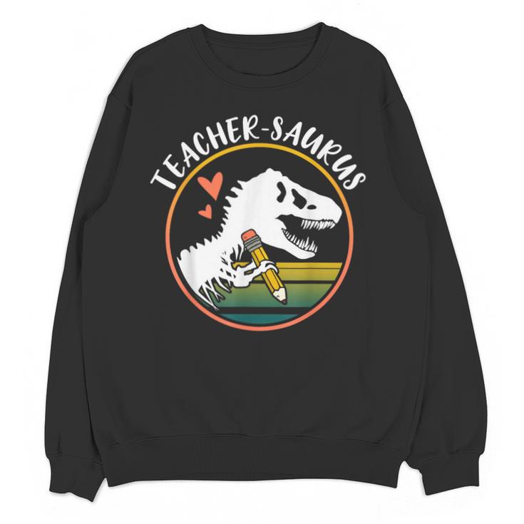 Teacher-Saurus Dinosaur Teacher Design T-Rex Design Unisex Sweatshirt