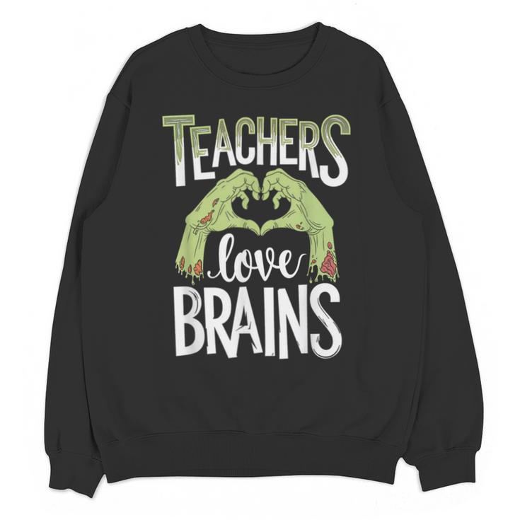 Teachers Love Zombie Teacher Halloween Fun Unisex Sweatshirt