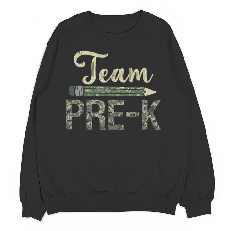 Team Pre-K Camo Pre-K Teacher Camouflage Unisex Sweatshirt