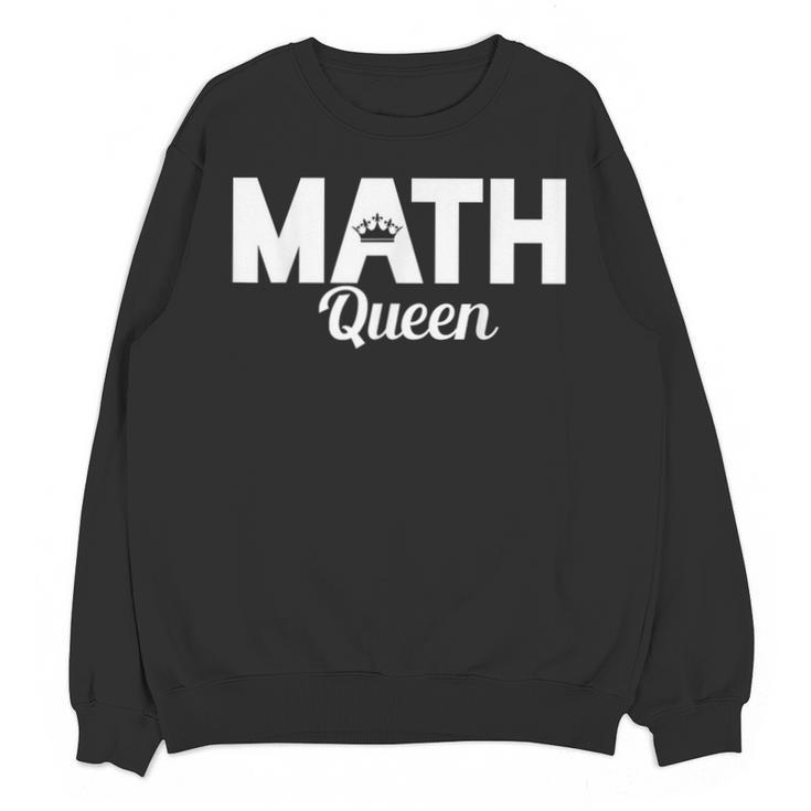 TeeArt Math Mathematics Queen Math Teacher Unisex Sweatshirt
