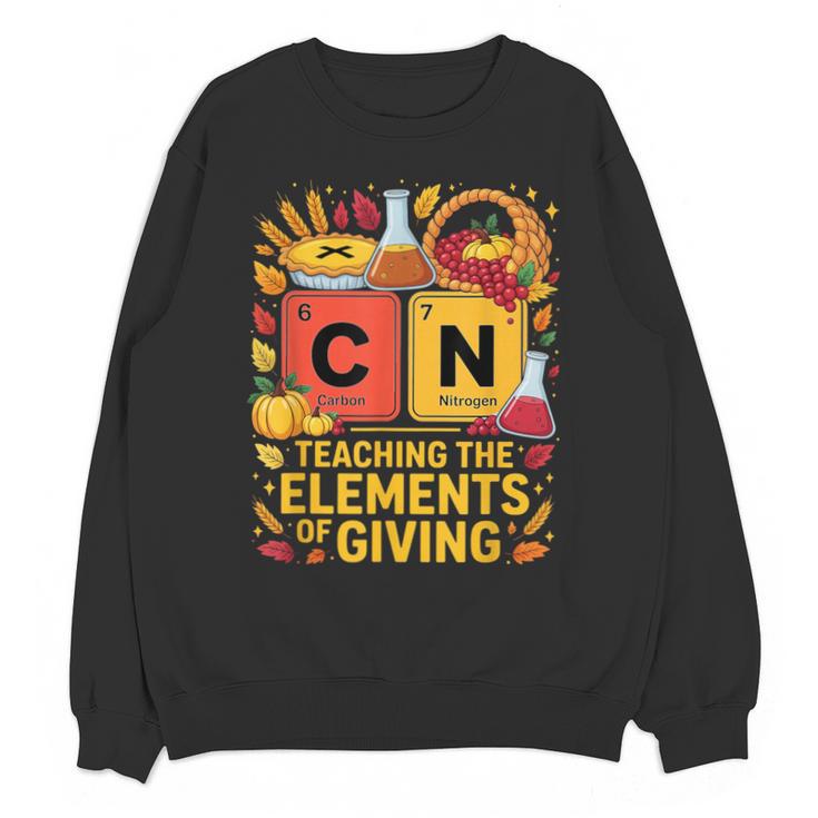 Thanksgiving 67 Meme Science Teacher Periodic Table Women Unisex Sweatshirt