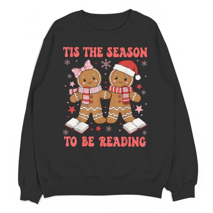 Tis The Season Reading Christmas Shirt Book Lovers Teacher Unisex Sweatshirt
