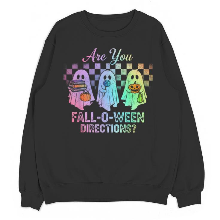 Vintage Are You Fall O Ween Directions Teacher Halloween Unisex Sweatshirt