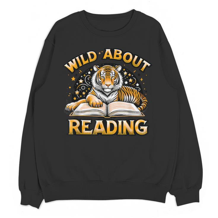 Wild About Reading Tiger For Teachers & Students Unisex Sweatshirt