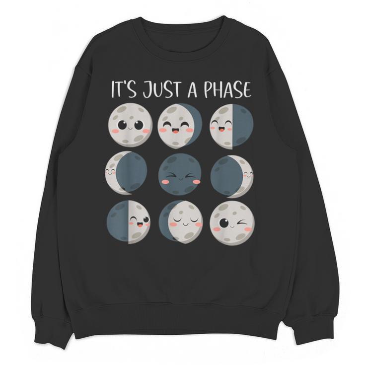Women Science Teacher Moon Phases Scientist Back To School Unisex Sweatshirt