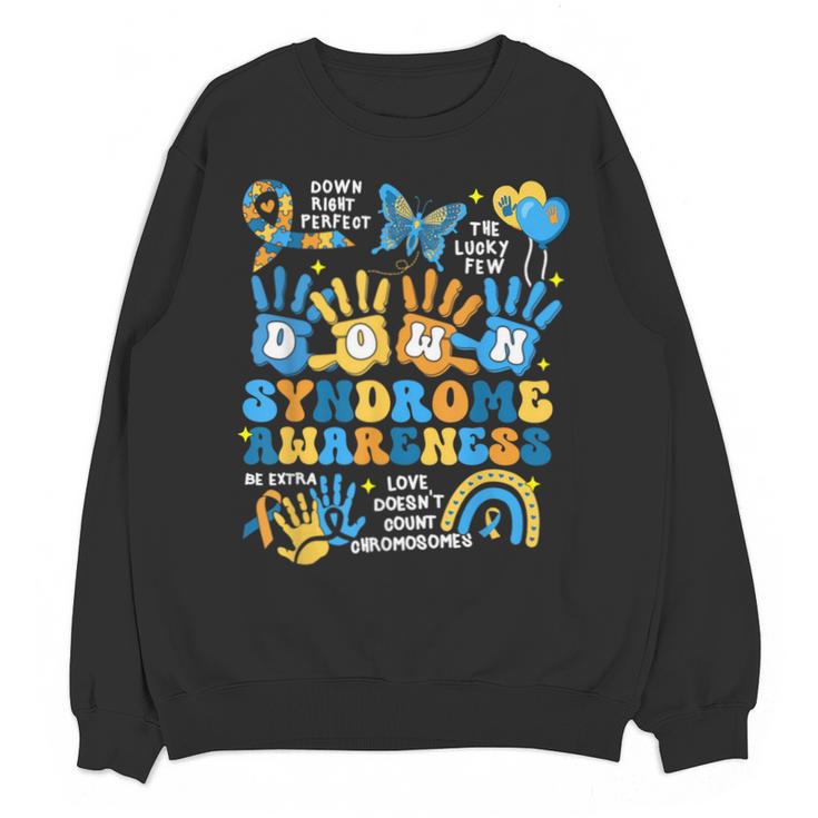 World Down Syndrome Day Awareness T21 Teacher Women Men Kids Unisex Sweatshirt