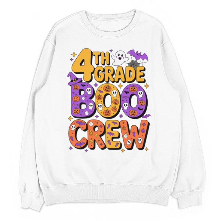 4th Grade Boo Crew Ghost Halloween Teacher Costume Unisex Sweatshirt