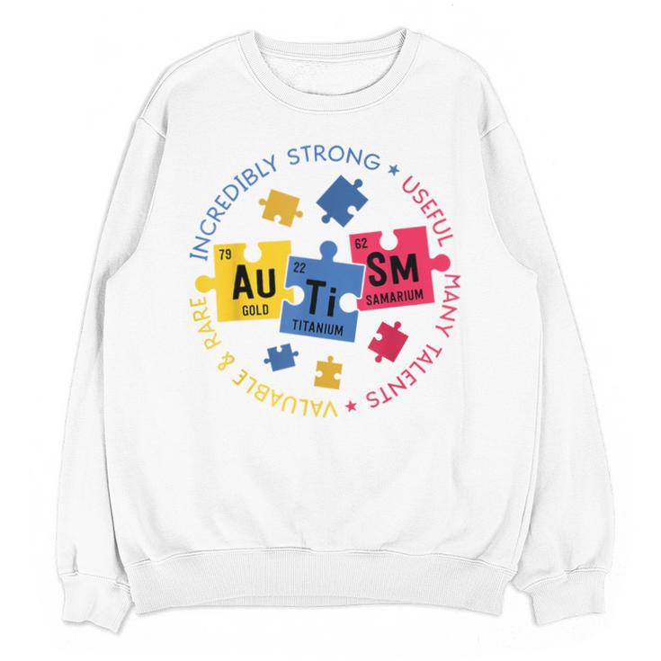 Autism Awareness Shirt Periodic Puzzle Science Teacher Men Women Kids Unisex Sweatshirt