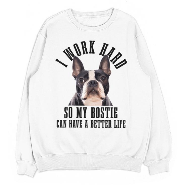 Bostie Mama Dog Dad Boston Terrier For Men Women Unisex Sweatshirt