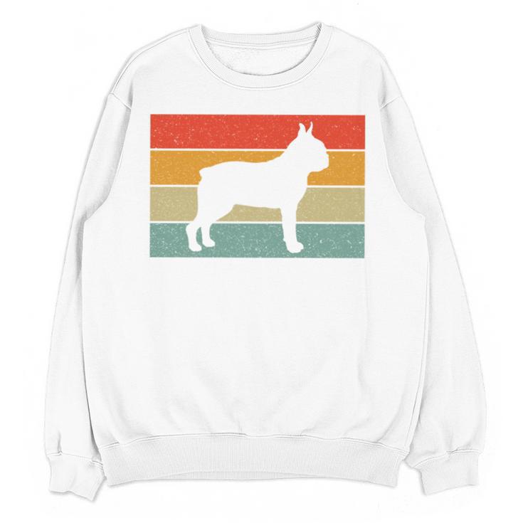 Boston Terrier Dog Lover Retro Vintage Cool For Dog Owner Unisex Sweatshirt