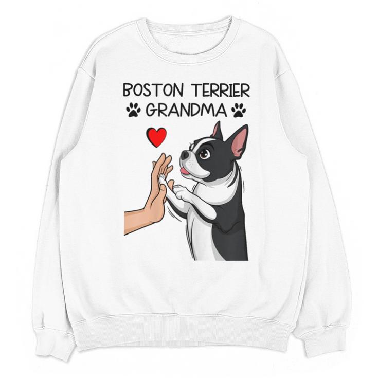 Boston Terrier Grandma Mother's Day Dog Mom Unisex Sweatshirt