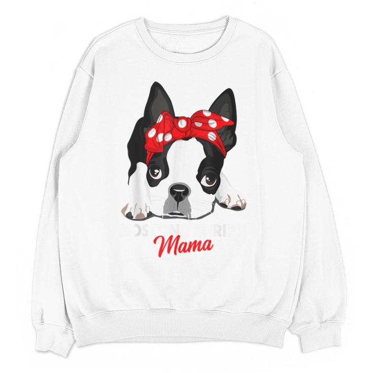 Boston Terrier Mum Dog Woman Idea Unisex Sweatshirt
