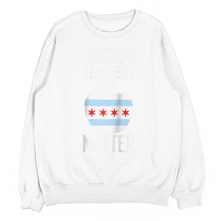 Chicago Teachers Matter Support Union Education Red For Ed Raglan Baseball Tee Unisex Sweatshirt