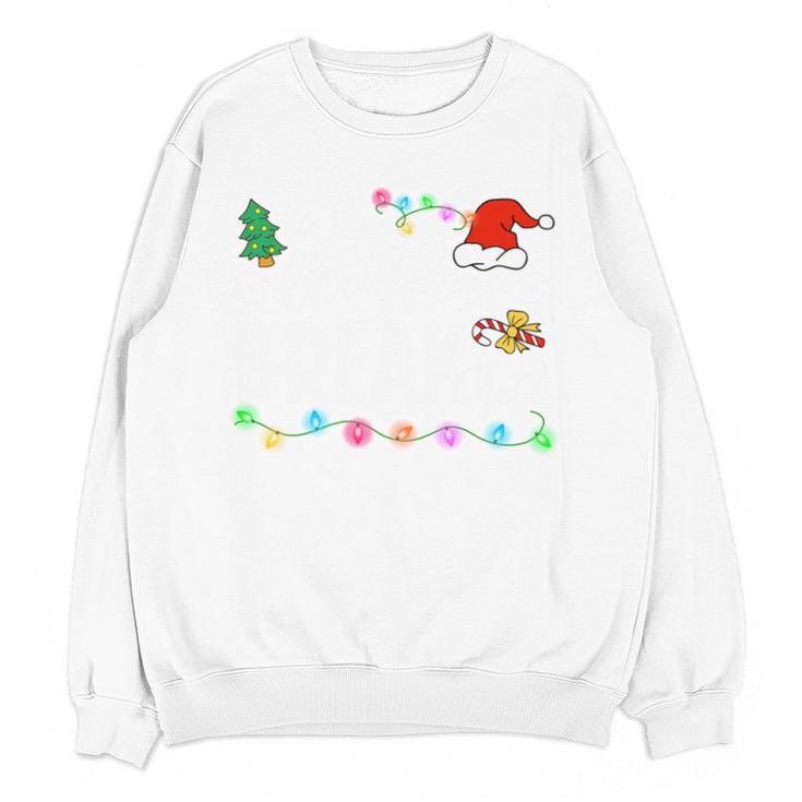 Is It Christmas Break Yet Teacher Xmas Light Santa Hat Unisex Sweatshirt